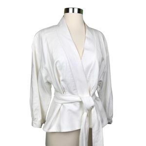 Trina Turk White “Karate” style Blazer